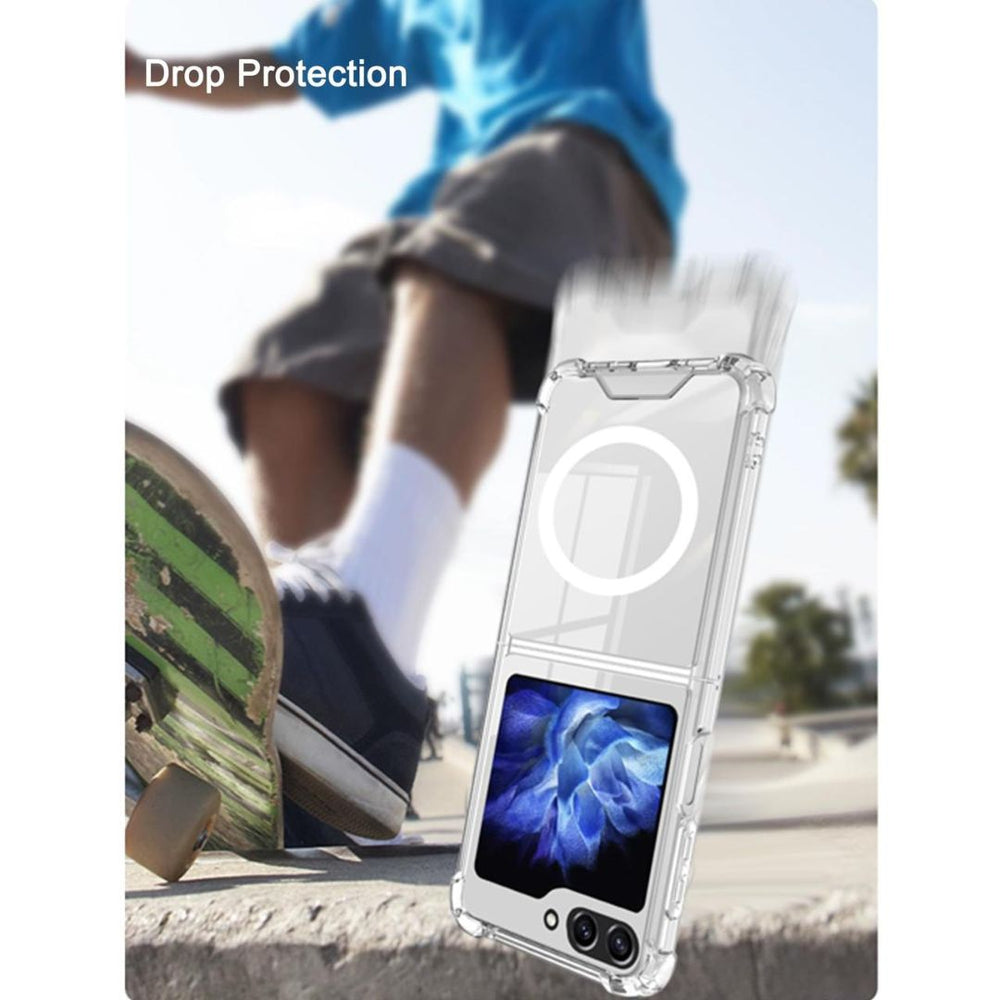 "Clear Magnetic Charging Case for Samsung Galaxy Z Flip 5 "