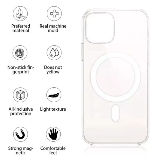 MagSafe Transparent Shockproof Clear Case