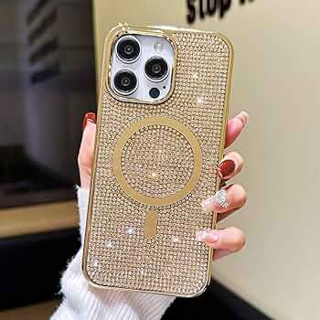 Glitter Diamond Wireless Charging Magnetic Mag-Safe Case