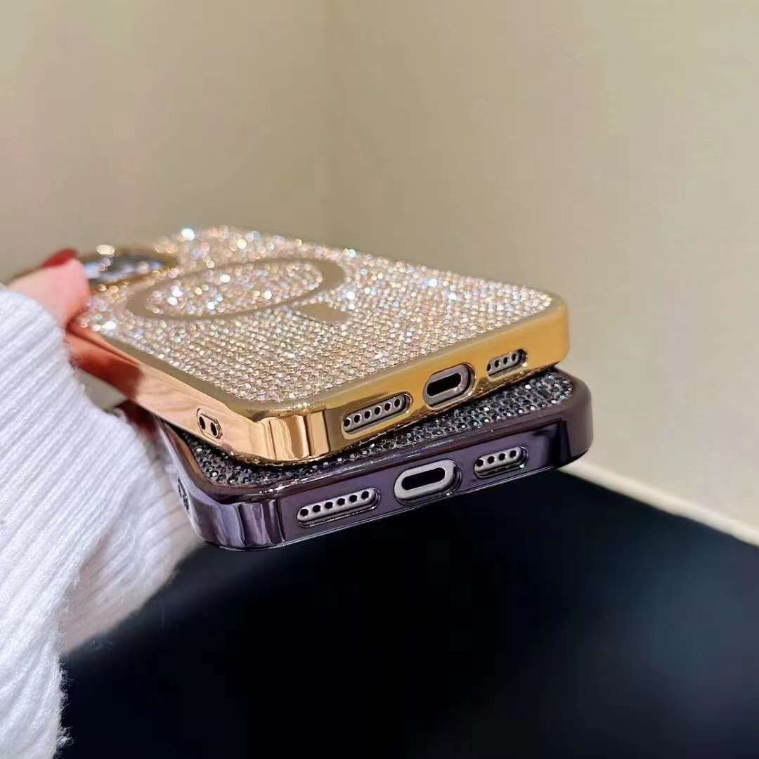 Glitter Diamond Wireless Charging Magnetic Mag-Safe Case