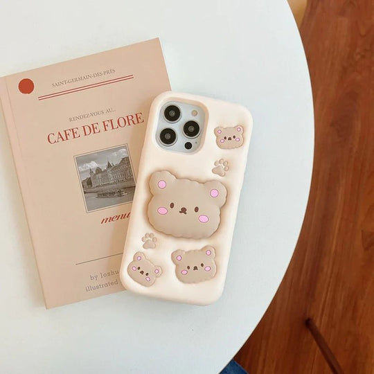 Cozy Bear Embrace Phone Gripper Case