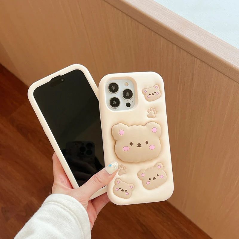 Cozy Bear Embrace Phone Gripper Case