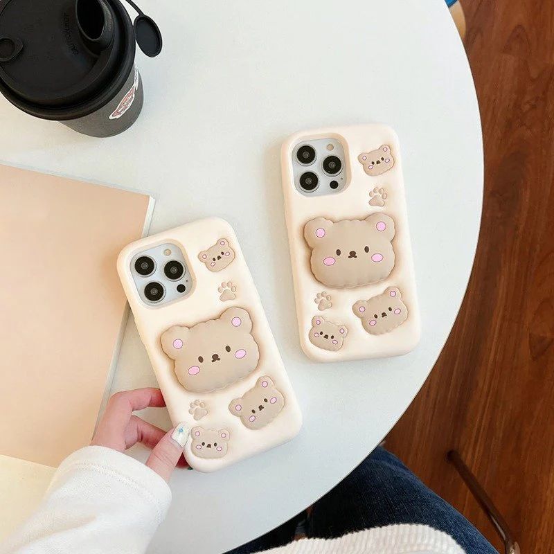 Cozy Bear Embrace Phone Gripper Case