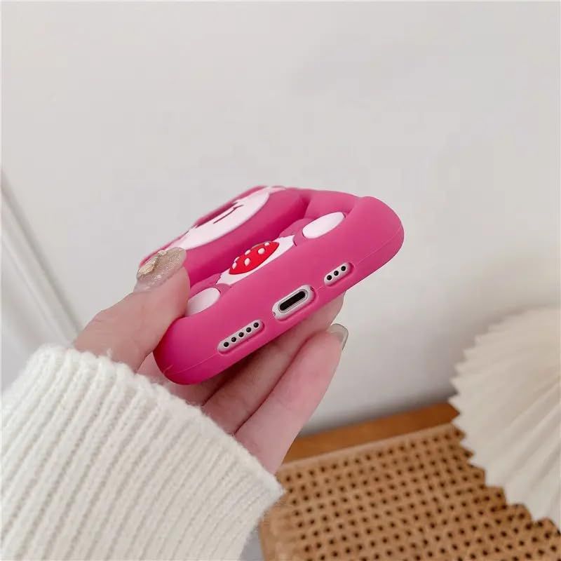 3D Cute Cartoon Silicone With Pop Stand Case