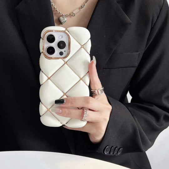 Luxury Electroplated Bubble Puff Case