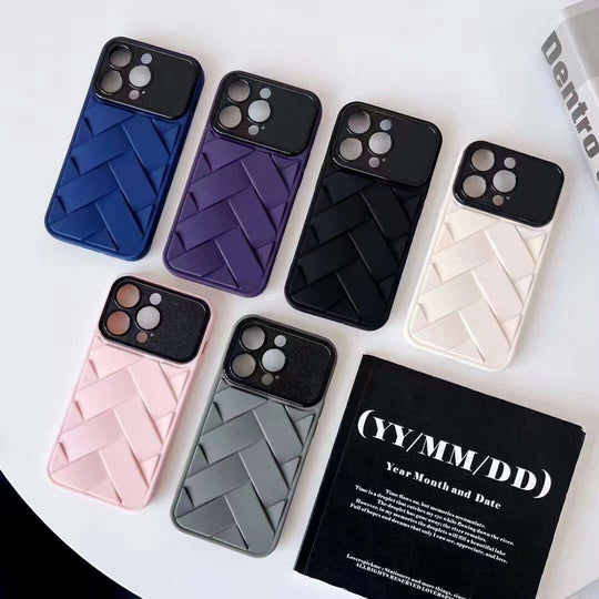 Luxury Colorful 3D Weave Silicone Soft Case