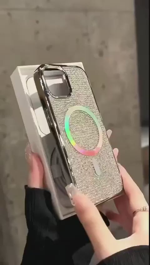 Glitter Diamond Wireless Charging Magnetic Mag-Safe Case